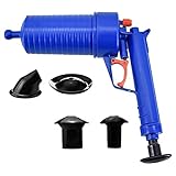 Hrpa Toilet Plunger,Air Power Drain Blaster,Pressure Pump Cleaner,High Pressure Plunger Opener Cleaner Pump for Bath Toilets,Shower,Bathroom,Sink,Bathtub,Kitchen Clogged Pipe