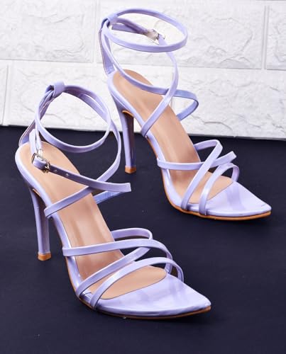 Image of TRYME Alluring & Stylish Pencil Heel sandals Strappy High Stilettos HeelSandals Casual Party Comfortable Sole For Women And Girls