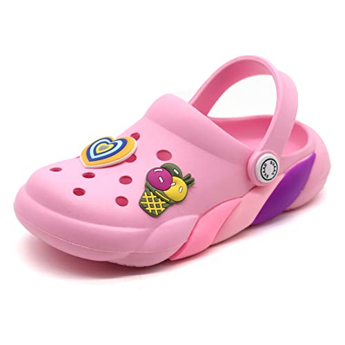 Image of SVAAR Slingback Clog Shoes for Boys & Girls || Indoor & Outdoor Sandals Clogs for Kids with 4 Cartoon Charm