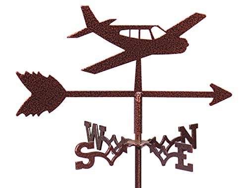 SWEN Products Airplane - Low Mini Flower Pot Weathervane