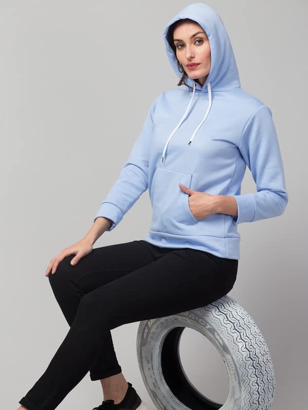 Image of Women's Fleece Plain Hoodie