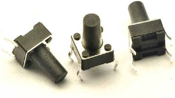 100pcs Tact Switch Tactile Micro Push Button | 100pcs 6x6x10mm Tactile Push Button Switches, Momentary, 0.3g