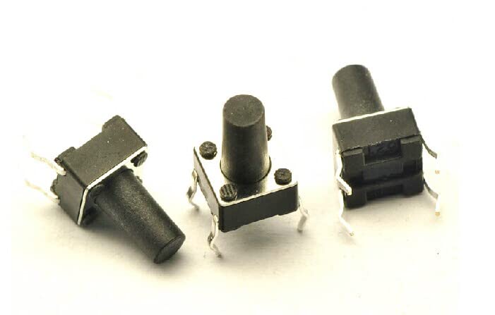 Bouton poussoir 6x6x10 de rechange pour réparer les faux contacts d'appareils domestiques