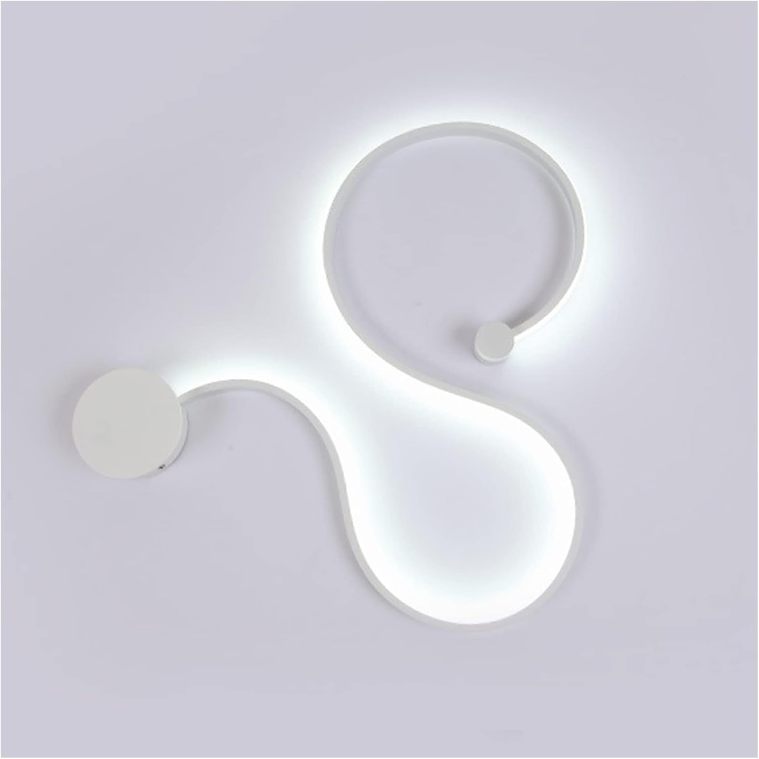 Snake Shaped Wall Light, Modern Creative Elegant Dimmable Hard Wired Stepless Dimming Wall Sconce, Contemporary Simple Aluminum Long Strip Wall Mounted Lamp Wall Lighting Fixture, -Stepless Dimming Pr