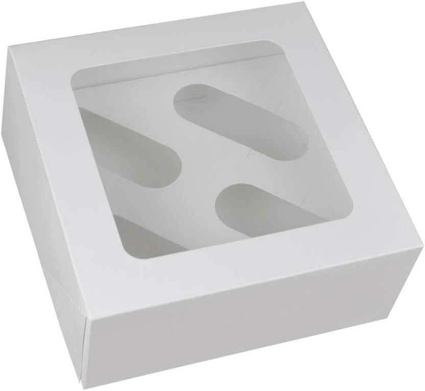 scatola di cupcake per 4