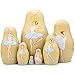 AEVVV Bolshoi Ballet Russian Nesting Dolls Set 7 pcs - Matryoshka Ballerina Doll - Wooden Ballerina Decor - Ballerina Gifts