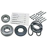 Lagerwellendichtung 35 x 72 x 10 / 12 mit Kugellagern 6305 ZZ und 6306 ZZ, Dichtung und Schrauben