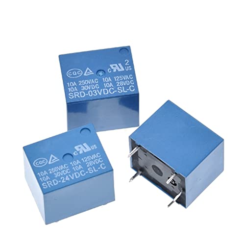 Relés SRD-12VDC-SL-C para solucionar sobrecargas y proteger circuitos impresos de 10A 3