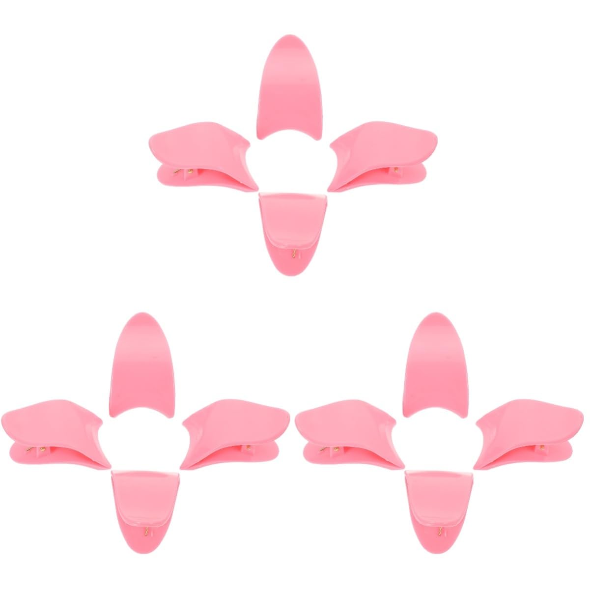 Angoily 3sets Quality Lash Extension Tweezers Eyelash Applicator Clip DIY False Eyelashes Tool Set 4pcs*3