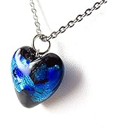 Amazon | [GOLD STONE] ホタルガラス ペンダント ハート型 チェーン