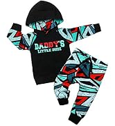 Von kilizo Toddler Baby Boy Clothes Fall Outfits Cute FashionsHoodie Sweatsuit Top+Tie-Dye Pants ...
