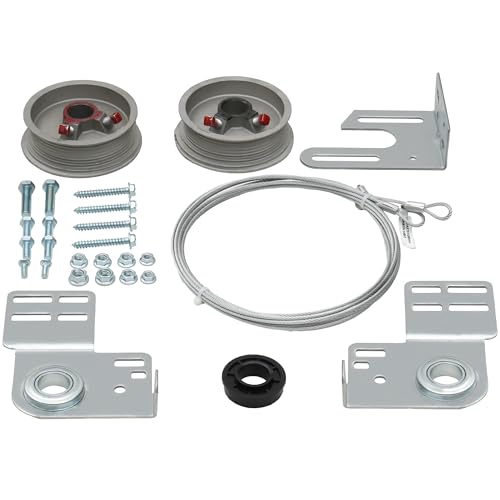 RDUIGT Garage Door Torsion Spring Kit, Including Cables, Mounting Brackets, Hardware Kits and Cable Reels Fits for 7Ft Tall Garage Door
