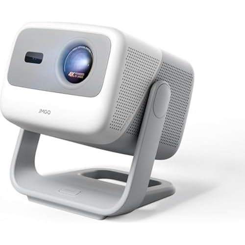 JMGO N1S 4K Upgrade Triple Laser Projector, 1700 ISO Lumens, Google TV