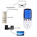 Power Meter Plug, Power Consumption Monitor Electricity Usage Monitor Analyzer Home Energy Consumption Analyzer with Digital LCD Display, Overload and 7 Display Modes for Energy