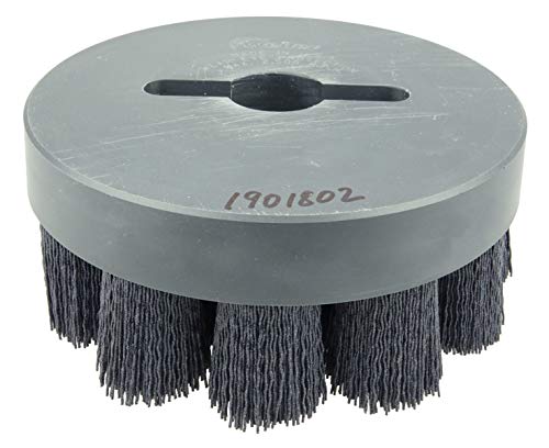 Image of Weiler 86116 6 inch Burr-Rx Shell-Mill Holder Disc Brush, .043 /120CG Crimped Fill, Made in The USA