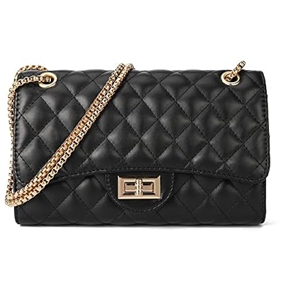 Gladdon Quilted Crossbody Purse for Women Trendy Ladies Shoulder Bag with Chain Designer Purses