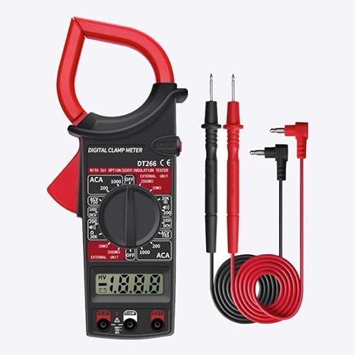 Image of Hillgrove HGCM1408M1 Digital Volt Clamp Meter Multimeter AC DC Auto Range Continuity Digital Tester Kit Meter