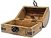 Well Pack Box Pirate Treasure Chest with Iron Lock Skeleton Key Small Pirate 6.5 x 4.5 x 4.5 Decorative Box