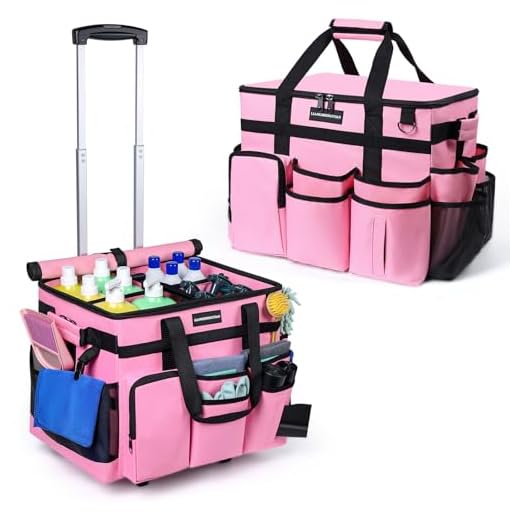 Extra Large Rolling Cleaning Caddy Bag