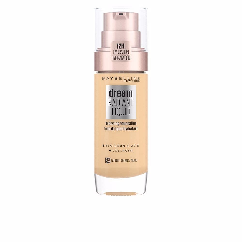Maybelline Foundation, Dream Radiant Liquid Hydrating Foundation with Hyaluronic Acid and Collagen, Lightweight, Medium Coverage Up to 12 Hour Hydration, 10 Ivory — view 20