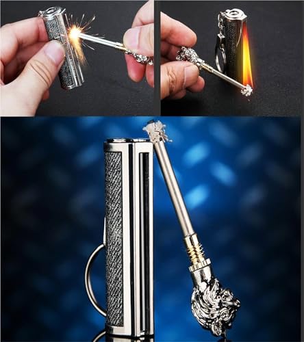 Encendedor resistente al viento recargable para camping miniatura 3