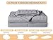 ZPECC Toddler Bedding Set - 4 Piece Hypoallergenic Baby Crib Bedding Set for Boys and Girls, Includes Toddler Comforter, Flat Sheet, Fitted Sheet and Pillowcase, Grey Stripe