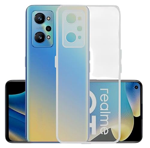 Image of Soft Rubber Back Cover Compatible Model for Realme RMX3370 / Realme GTNeo 2 - Transparent