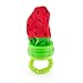 Sassy Terry Teether with Handle, Strawberry