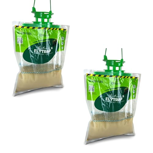Piège à mouches lot de 2 efficace pour les bâtiments de ferme et abris - 2