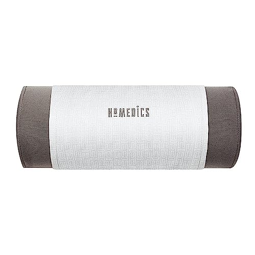 Homedics Lumbar Support Pillow with Ergonomic Design for Better Posture and Heat for Ultimate Comfort, 3 Electric Heat Settings with 30-Minute Auto-Off, Adjustable Strap for Office or Home Chair, Grey