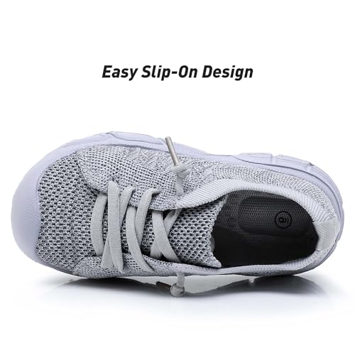 Ahannie Toddler Shoes Boys Girls Sneakers Kids Wide Toe Barefoot Slip-On Breathable Tennis Shoes(Toddler/Little Kid)3