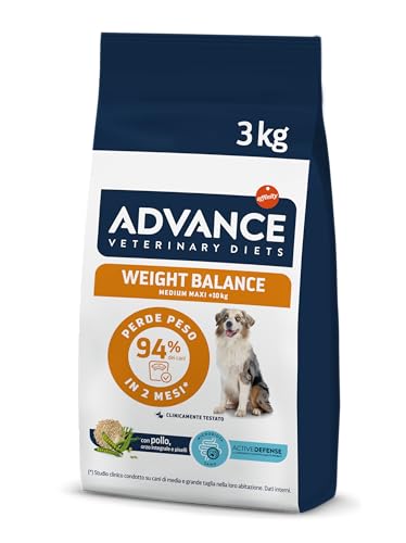 Advance Veterinary Diets - Weight Balance Medium-Maxi - Cibo per Cani con Problemi di Sovrappeso - 3kg
