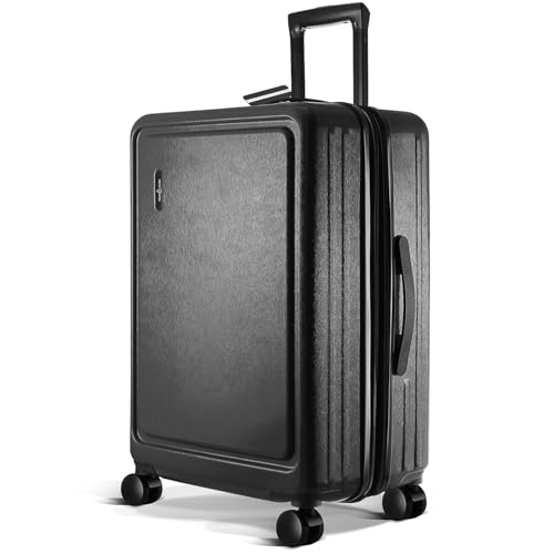 Image of 24 Inch Luggage with Spinner Wheels, Hard Shell Suitcase with TSA Locks for Luggage, Travel Large Suitcase, Expandable Hard Shell Suitcases, Black