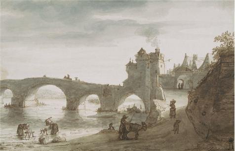 Bridge Across The Loire At Amboise Second Half Of 1640s