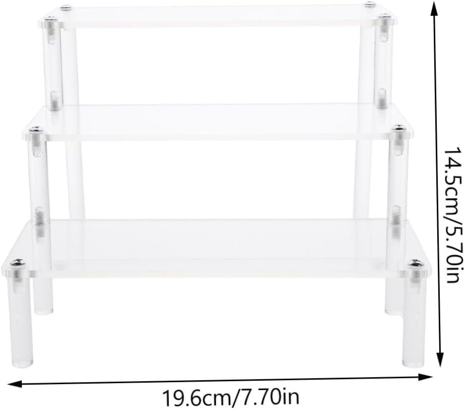2pcs Acrylic Display Stand Rack for Ring Necklace Countertop image 2