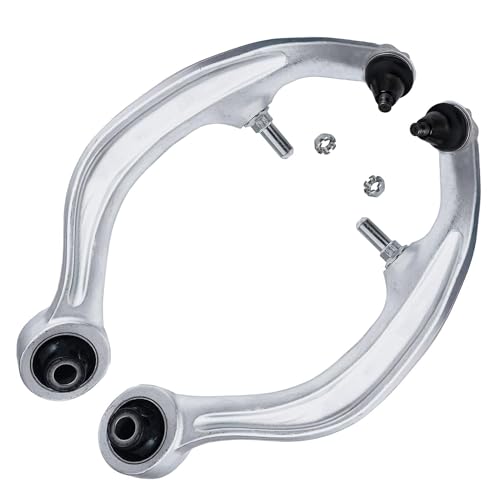 Image of Detroit Axle - 8pc Front End Suspension Kit for 03-07 Infiniti G35, 03-09 Nissan 350Z, 4 Lower Rearward & Upper Control Arms 2 Outer Tie Rod Ends 2 Sway Bars 2003 2004 2005 2006 2007 Replacement