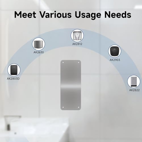 image for AIKE Durable Stainless Steel Hand Dryer Wall Splash Guard Backsplash P