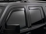 WeatherTech Custom Fit Side Window Deflectors for Hyundai Santa Fe - (82725), Front & Rear Set - Dark Tint