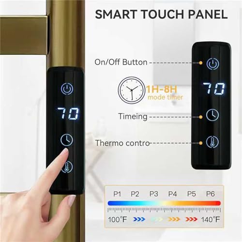 Sèche-serviette électrique doré mural : solution anti-humidité efficace