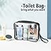 TSA Approved Toiletry Bag Carry on Airport Airline Compliant 3Pcs,Clear Makeup Bag Toiletry bags Quart Size Traveling, 3 Packs Clear Travel Bags for Toiletries,Black