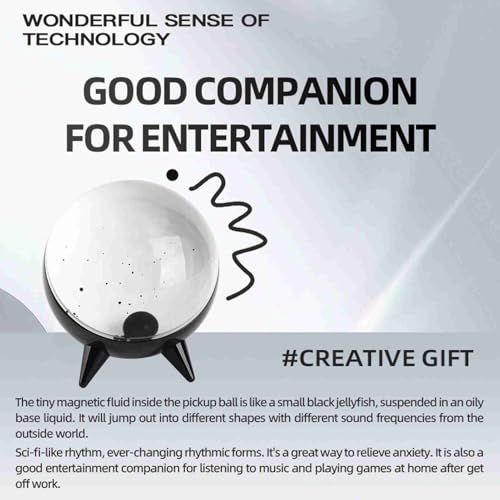 CHICIRIS Ferrofluid Sound Visualizer Rhythm Lamp Magnetic Fluid Visual Music Mate for Desktop Decoration, Home Decoration