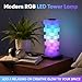 GLO-X Modular Color Changing RGB Night Light – Stackable LED Touch Lamp for Desk, Bedroom, Gaming & Kids Rooms | Great Gift