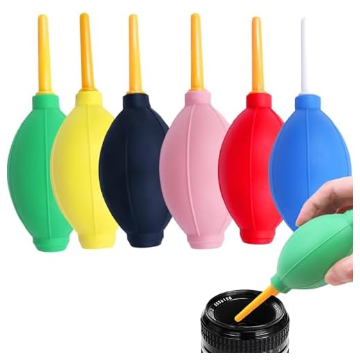 HNOYGNU 6Pieces Ink Air Blower for Alcohol Silicone Blowing Pump Cleaning Tool Large Size Air Puffer for Removes Dust from Cameras,Watch,Dispersing Inks, Cell Phone, Lense