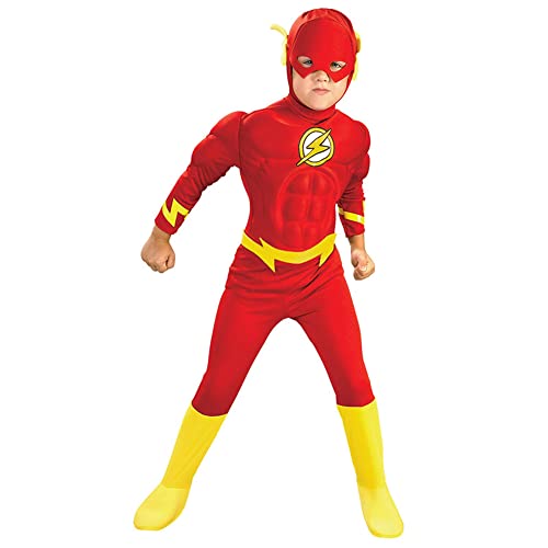 Disfraz De Músculo del Superhéroe Infantil - El Flash - Vestido De Halloween Vestido De Halloween...