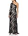 Produktbild Gina Bacconi Damen Women's Sequin One Shoulder Maxi Dress Cocktailkleid, schwarz/beige, 44