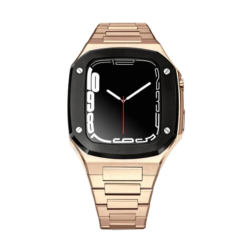 Kit modification Apple Watch 45mm en acier inoxydable luxe