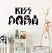 Adesivo Da Parete Kiss Band Car Truck Musica Finestra Adesivo Da Parete Decorazione In Vinile 56X34Cm