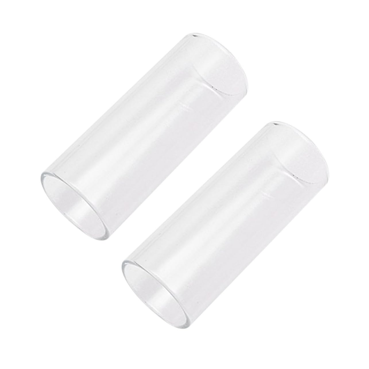 Milisten 2Pc Medium Bottleneck Glass Guitar Slide for Electric Acoustic Guitarists Enhances Harmonics Heat Treated Skin Friendly Material for Guitar Lovers