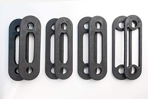 Bandas de resistencia Juego de correas de peso de 85 libras, cuatro pares (2) 2.5 libras, (2) 5 libras, (2) 10 libras, (2) 25 libras para Soloflex