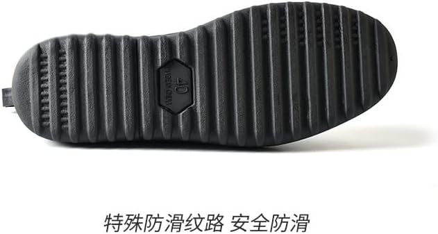 jessie Men Rain Boots Outdoor Slip On Waterproof Non-Slip Rubber Ankle Boots Rain Booties - Image 6